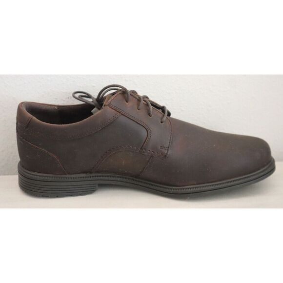 Rockport CI3076 Men's Sz 9.5W Brown Robinsyn Waterproof Plain Toe Oxford - Picture 4 of 7